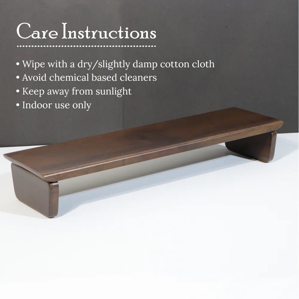Wooden Monitor Riser Stand