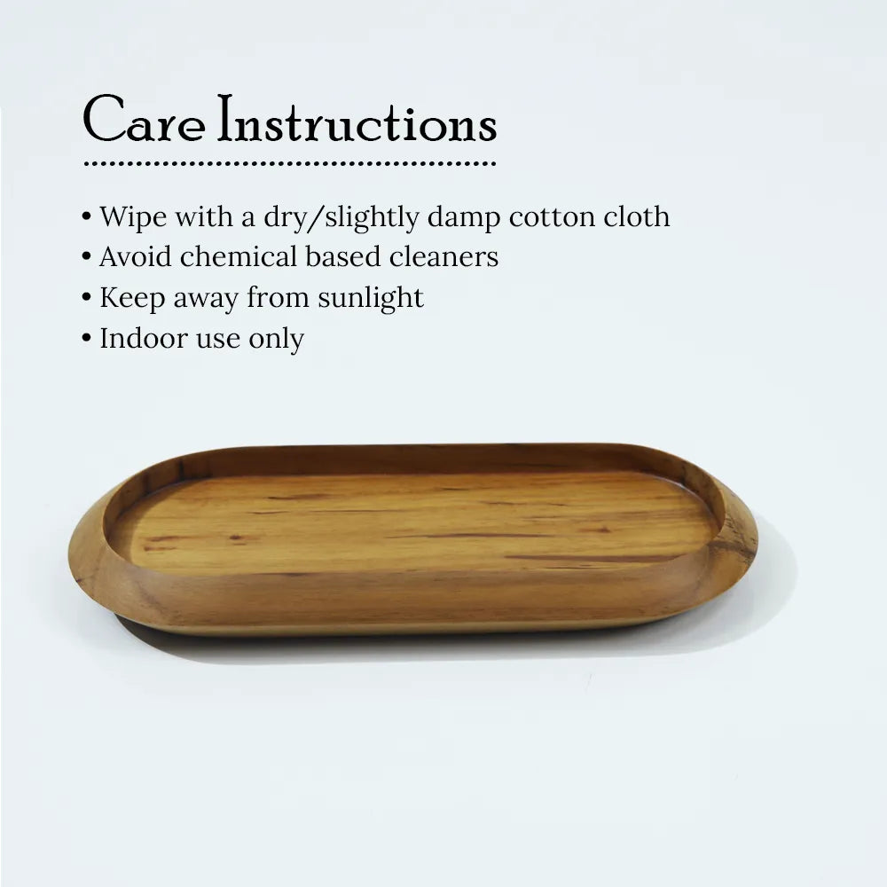 Wooden Desk Organiser Tray