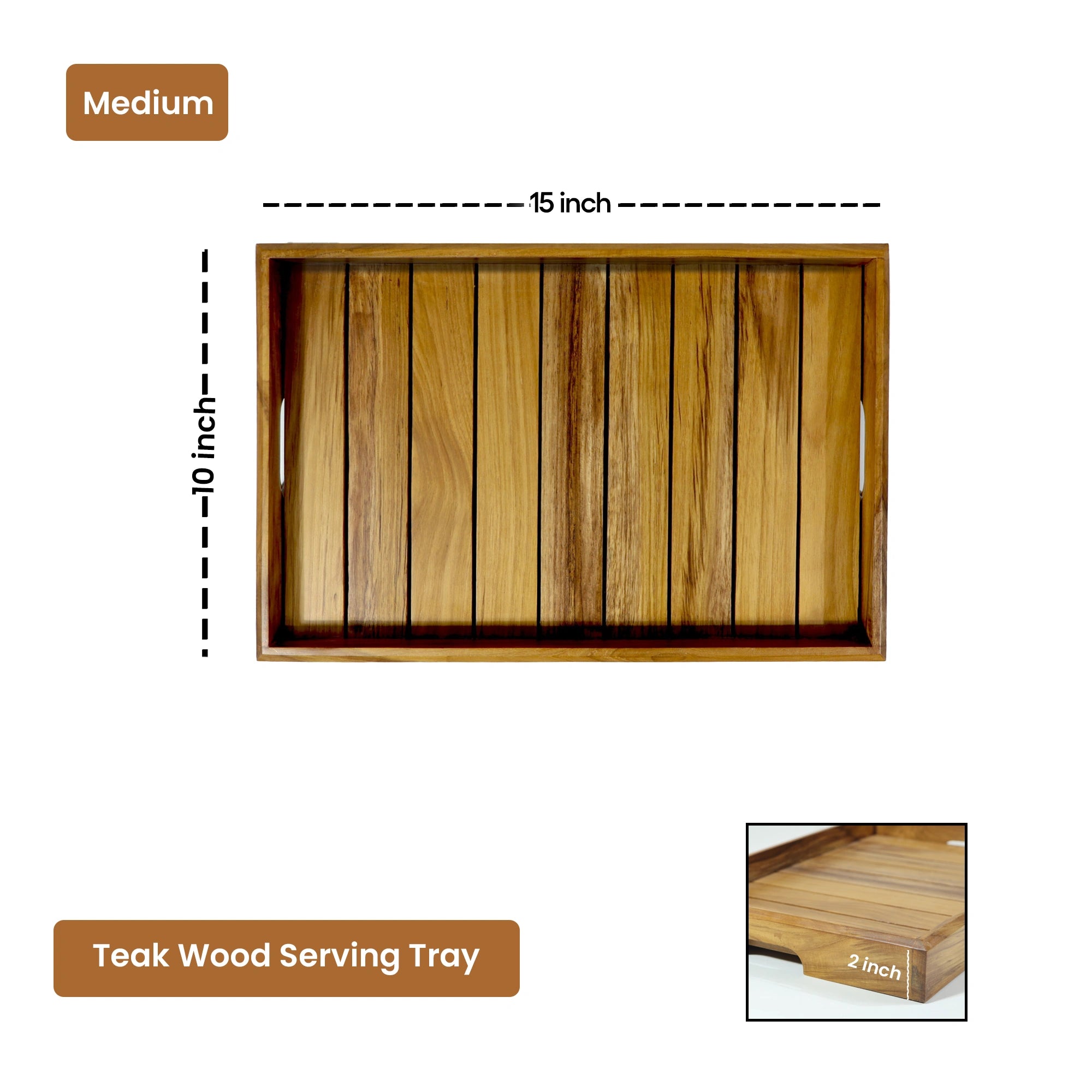 Era Teak Wood Serving Tray