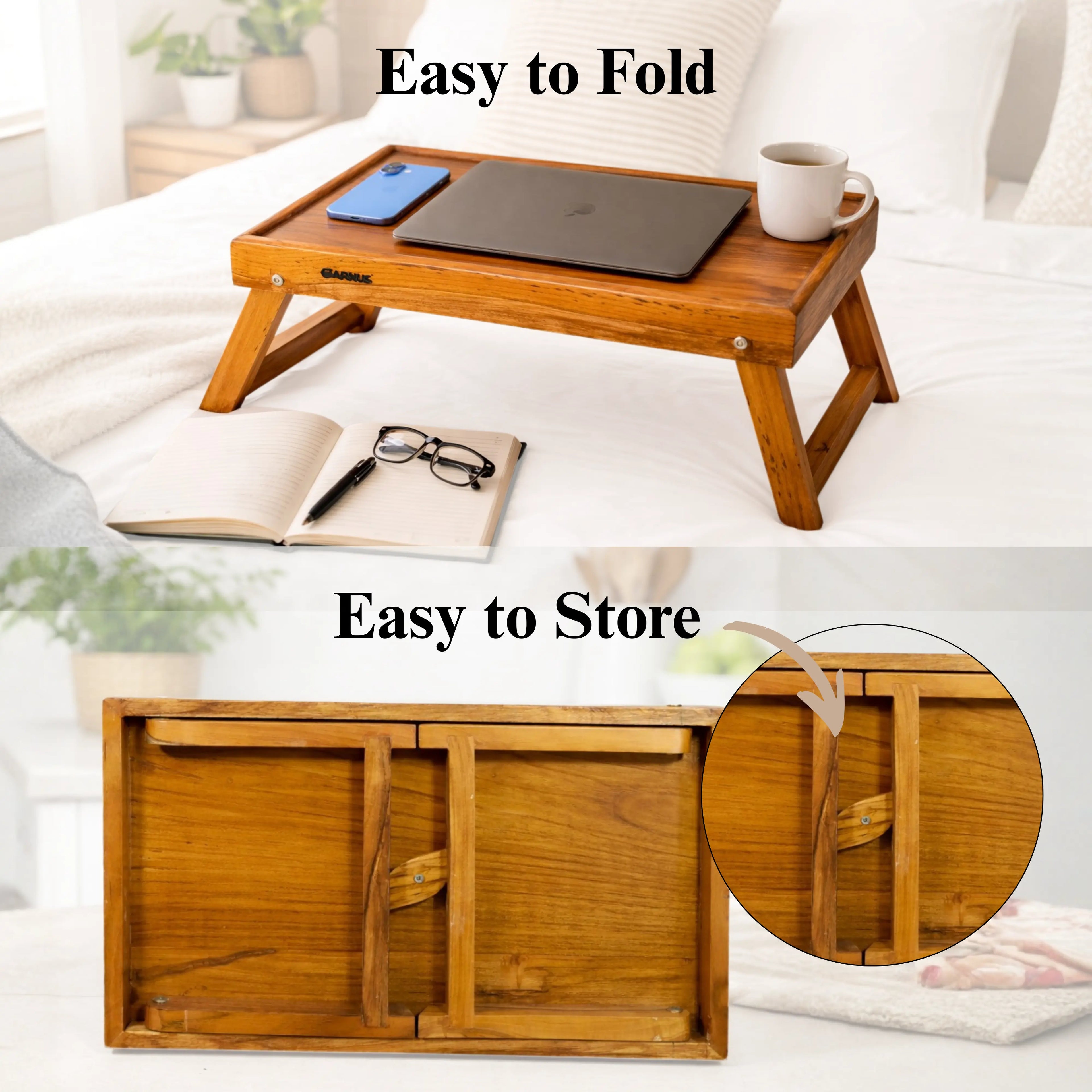 Multipurpose Teak Wood Foldable Table