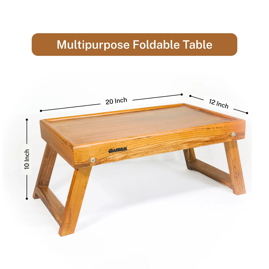 Multipurpose Teak Wood Foldable Table