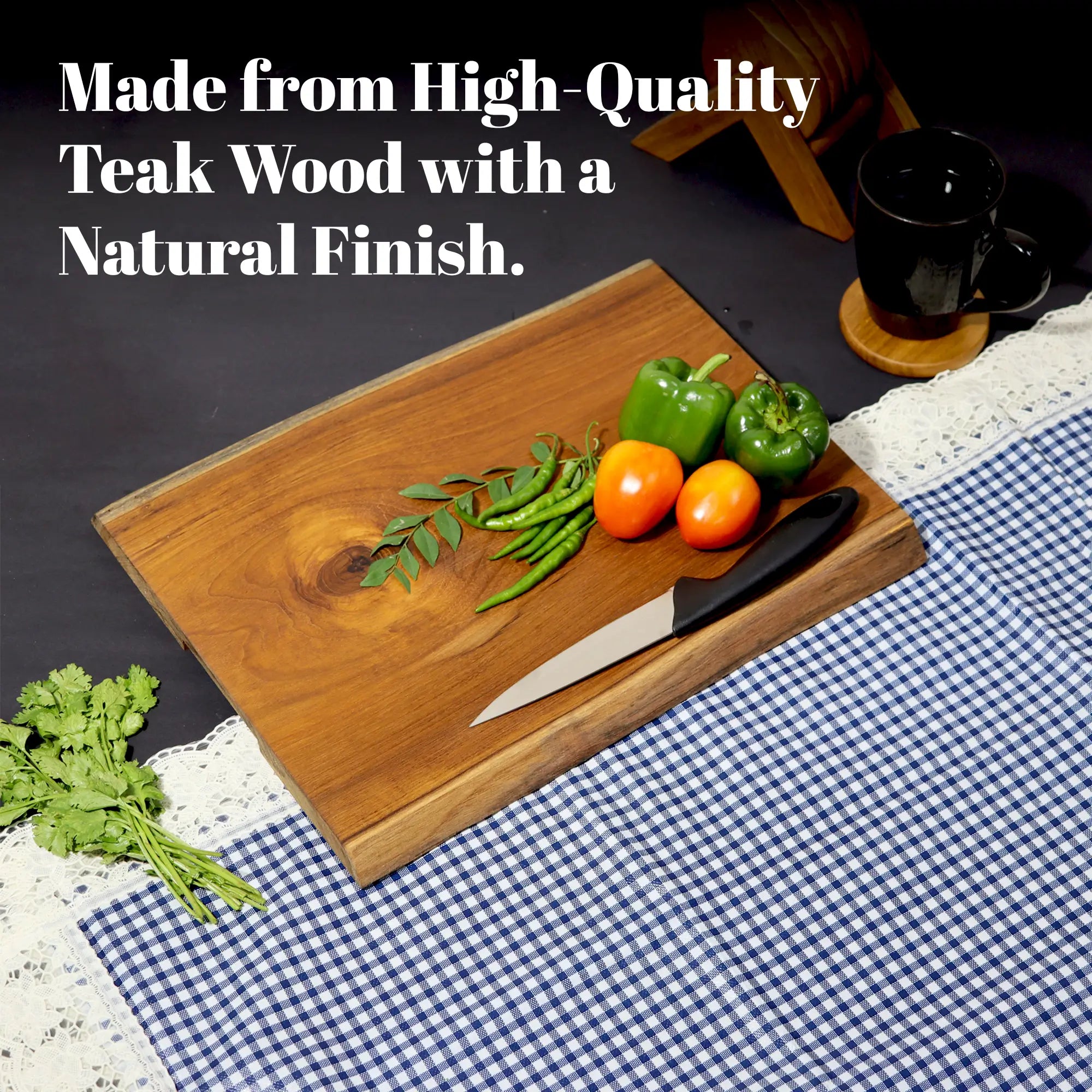 Natural Teak Wood Chopping Board