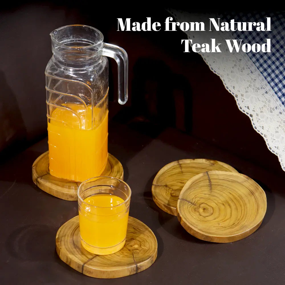 Natural Teak Wood Tea Coaster