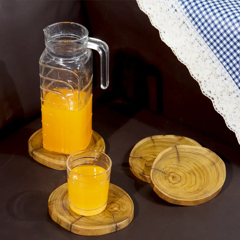 Natural Teak Wood Tea Coaster