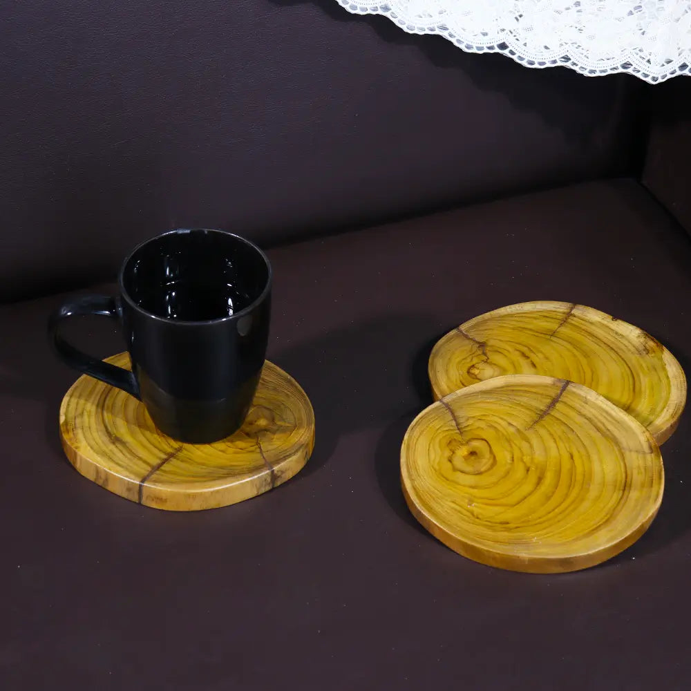 Natural Teak Wood Tea Coaster