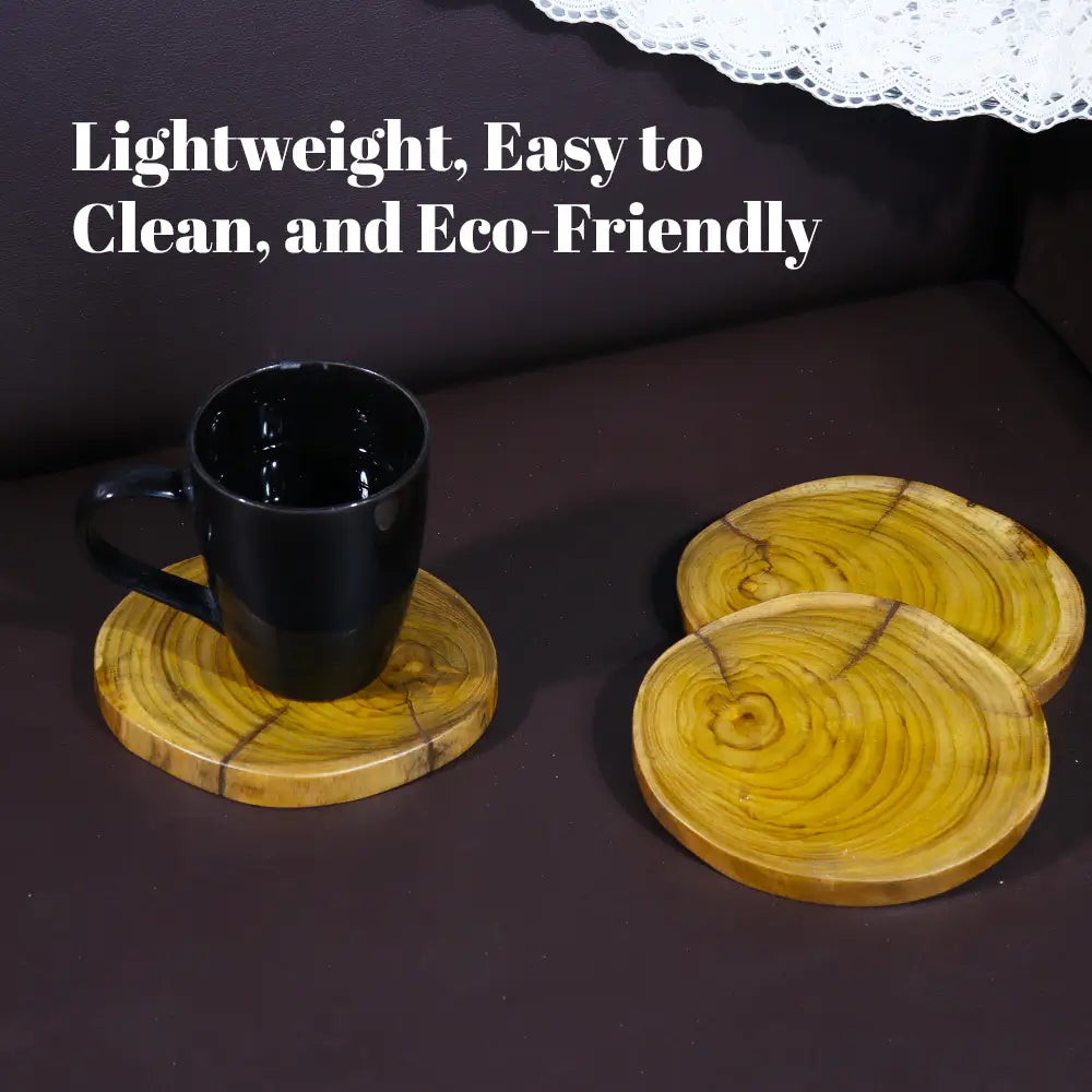 Natural Teak Wood Tea Coaster