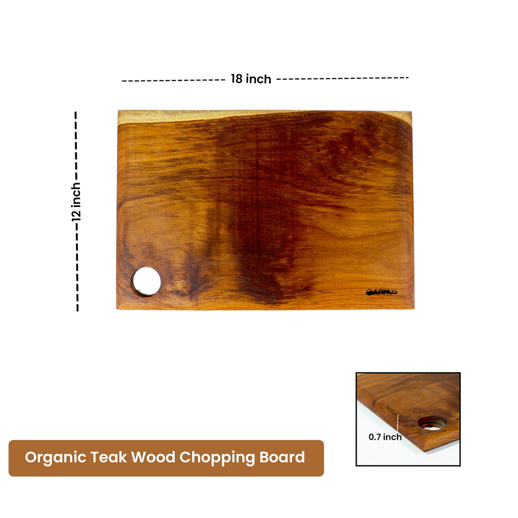 Organic Teak Wood Chopping Board