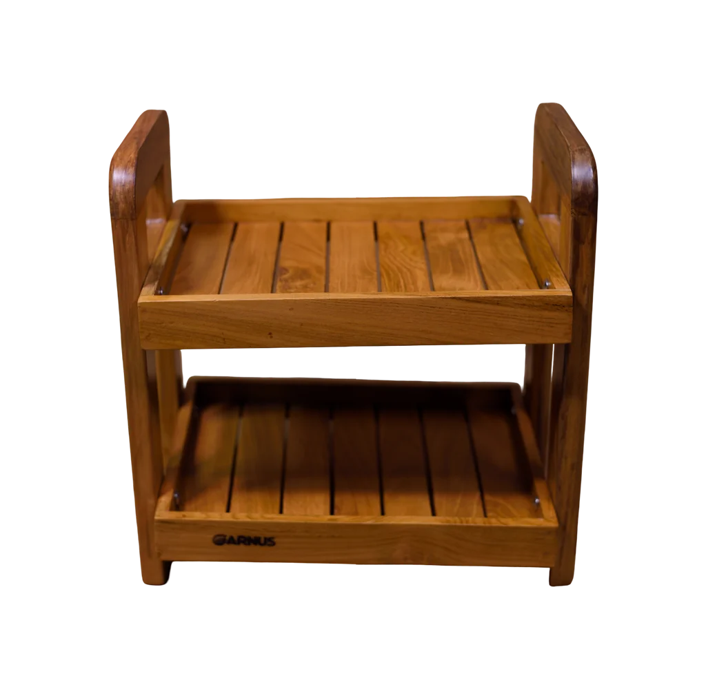 Premium Teak Wood Shelf Organizer
