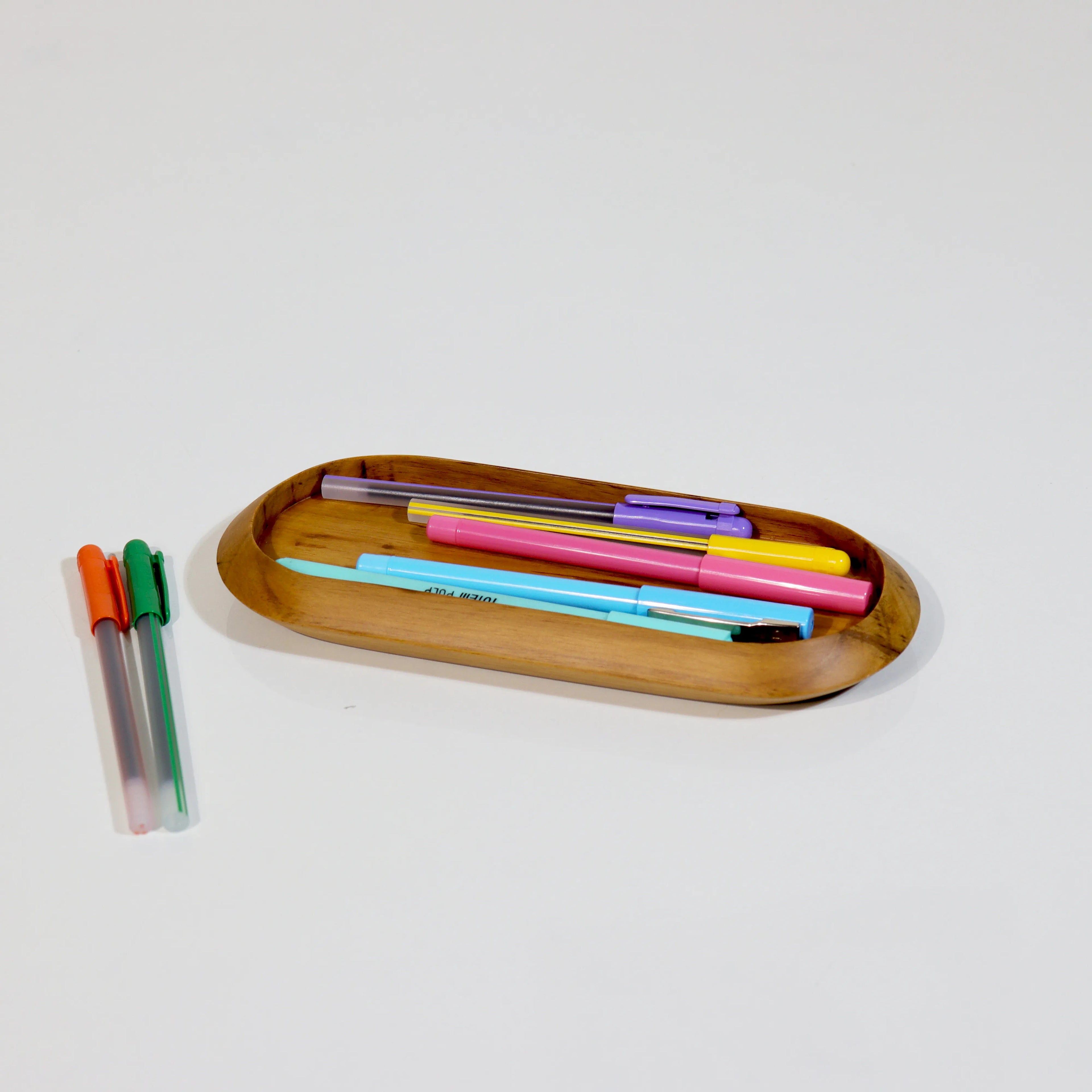 Wooden Desk Organiser Tray