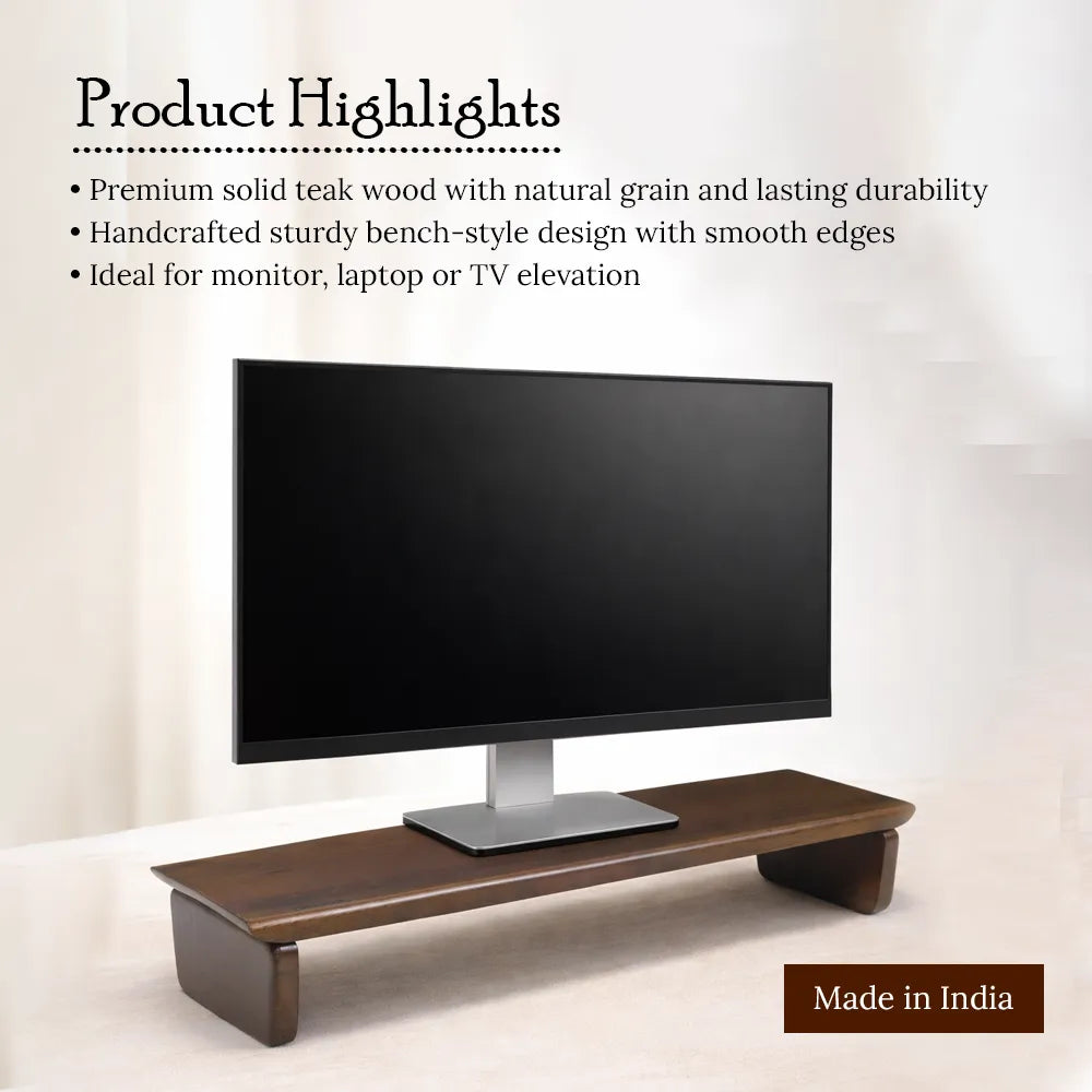 Wooden Monitor Riser Stand