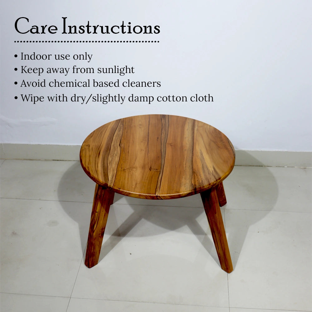 Wooden Coffee Table - Round