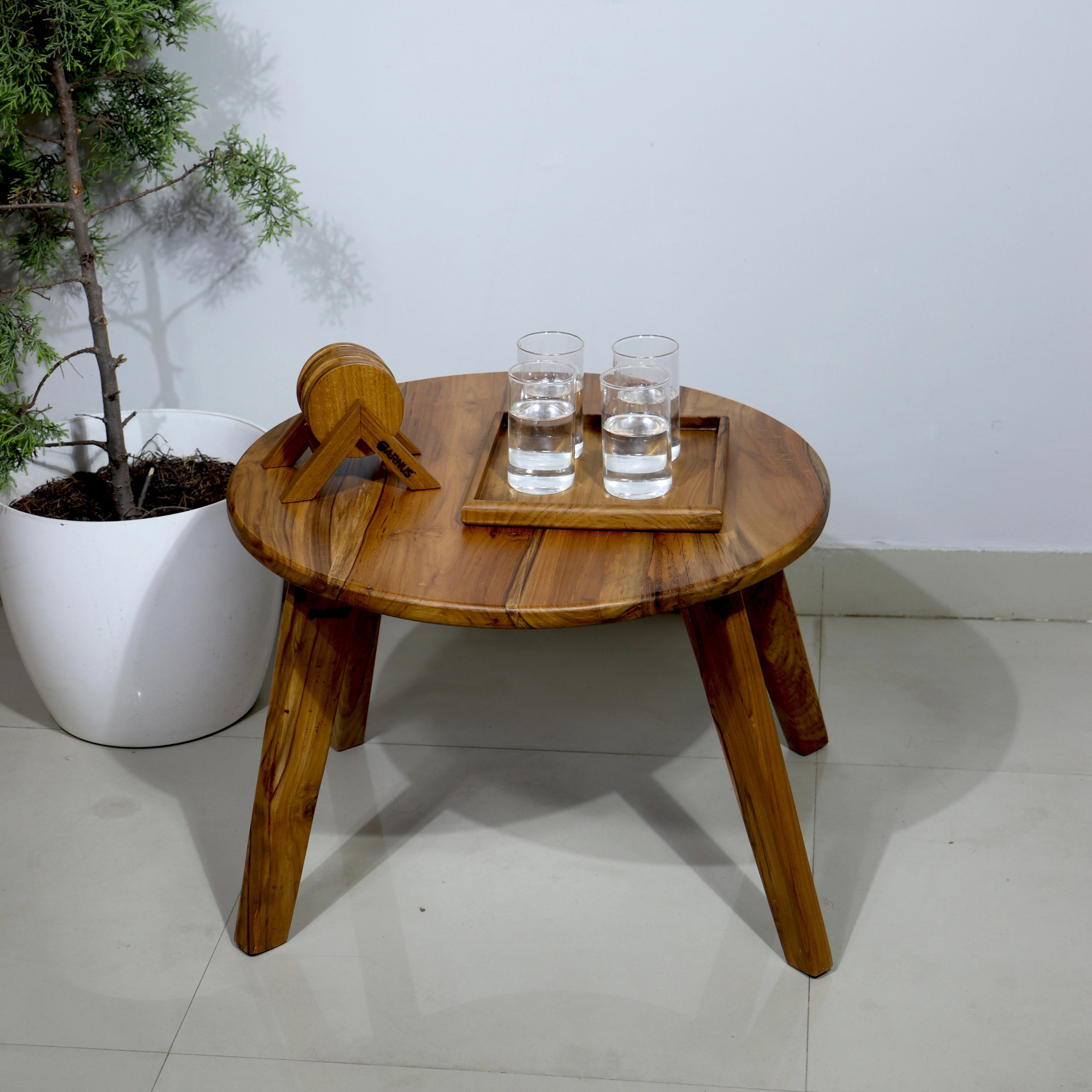 Wooden Coffee Table - Round