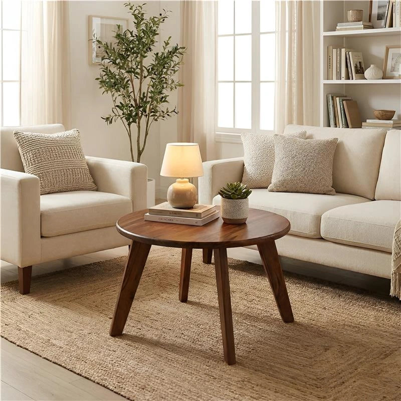 Wooden Coffee Table - Round