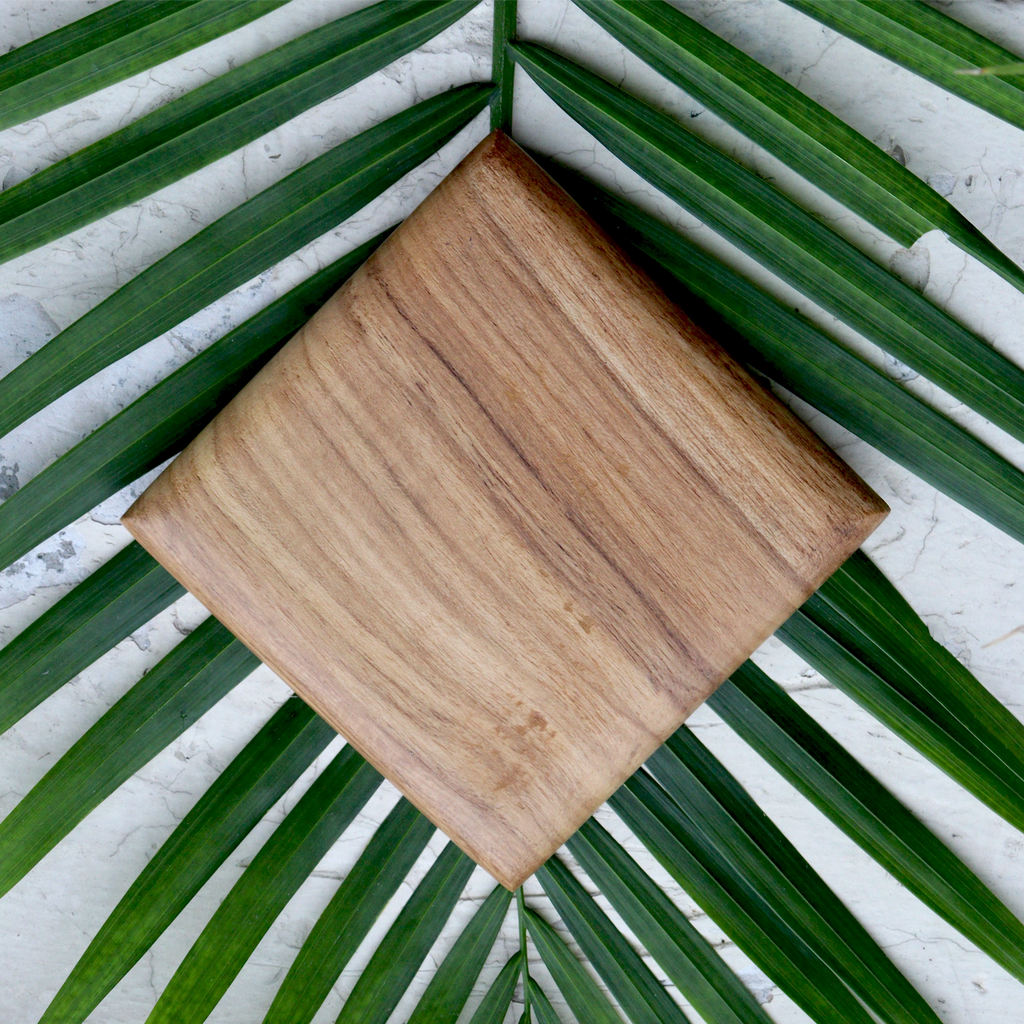 Square Teak Wood Coaster