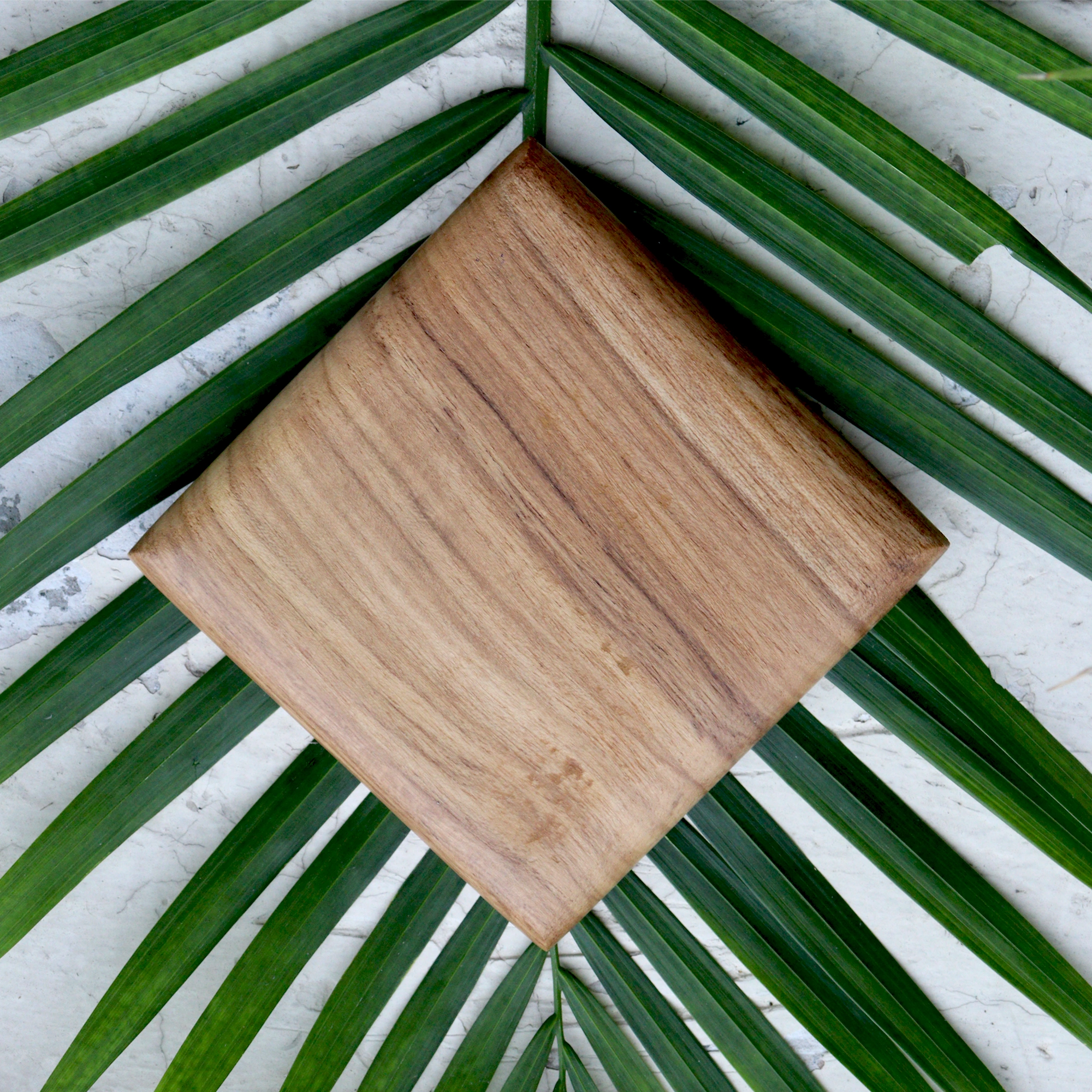 Square Teak Wood Coaster