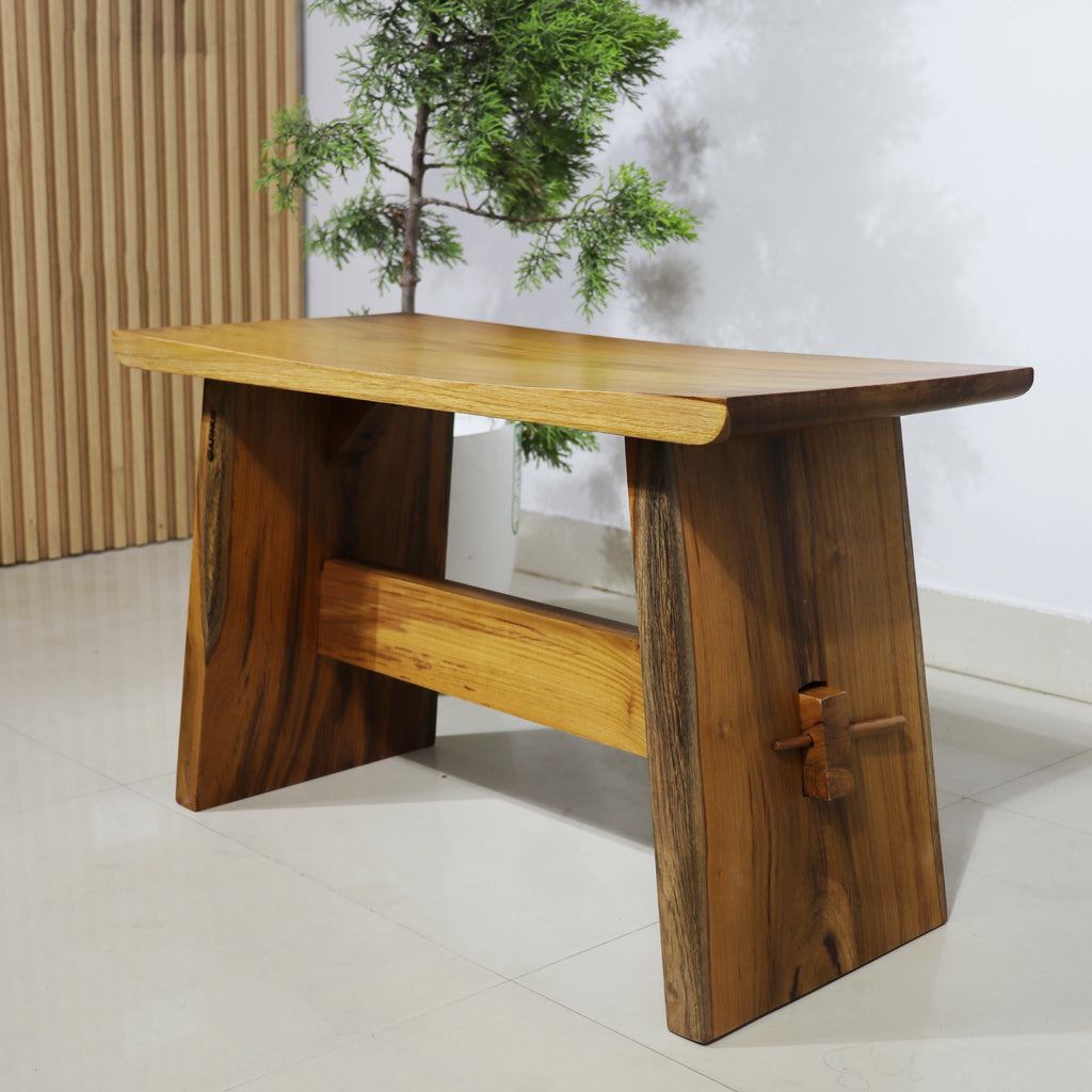 Taal Wooden Solid Bench - Medium