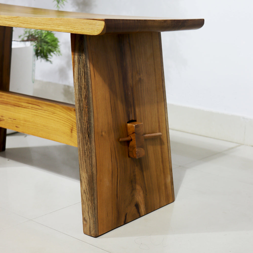Taal Wooden Solid Bench - Medium