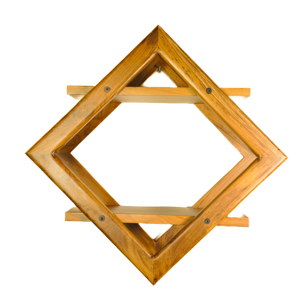 Teak Wood Wall Decoration Shelf