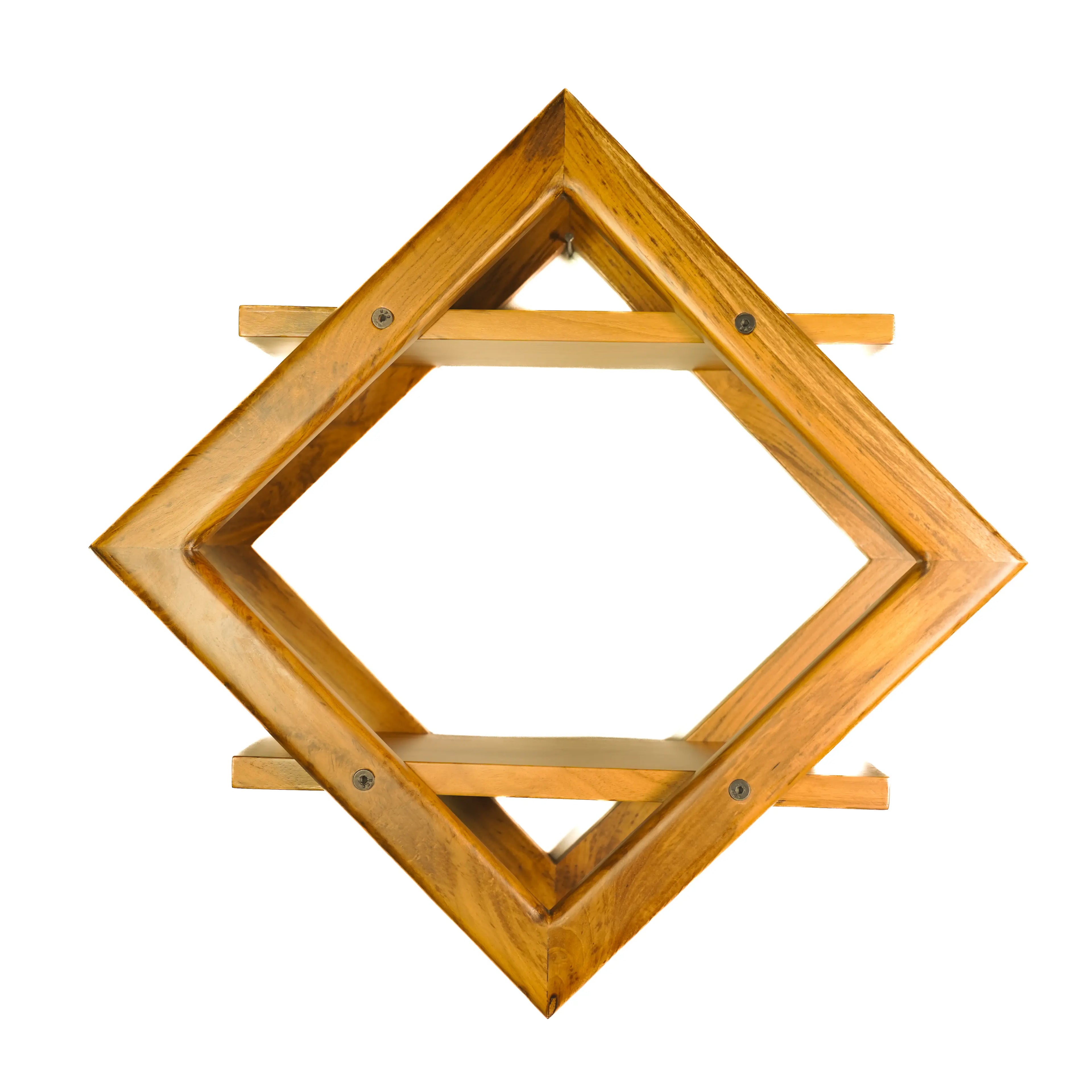 Teak Wood Wall Decoration Shelf