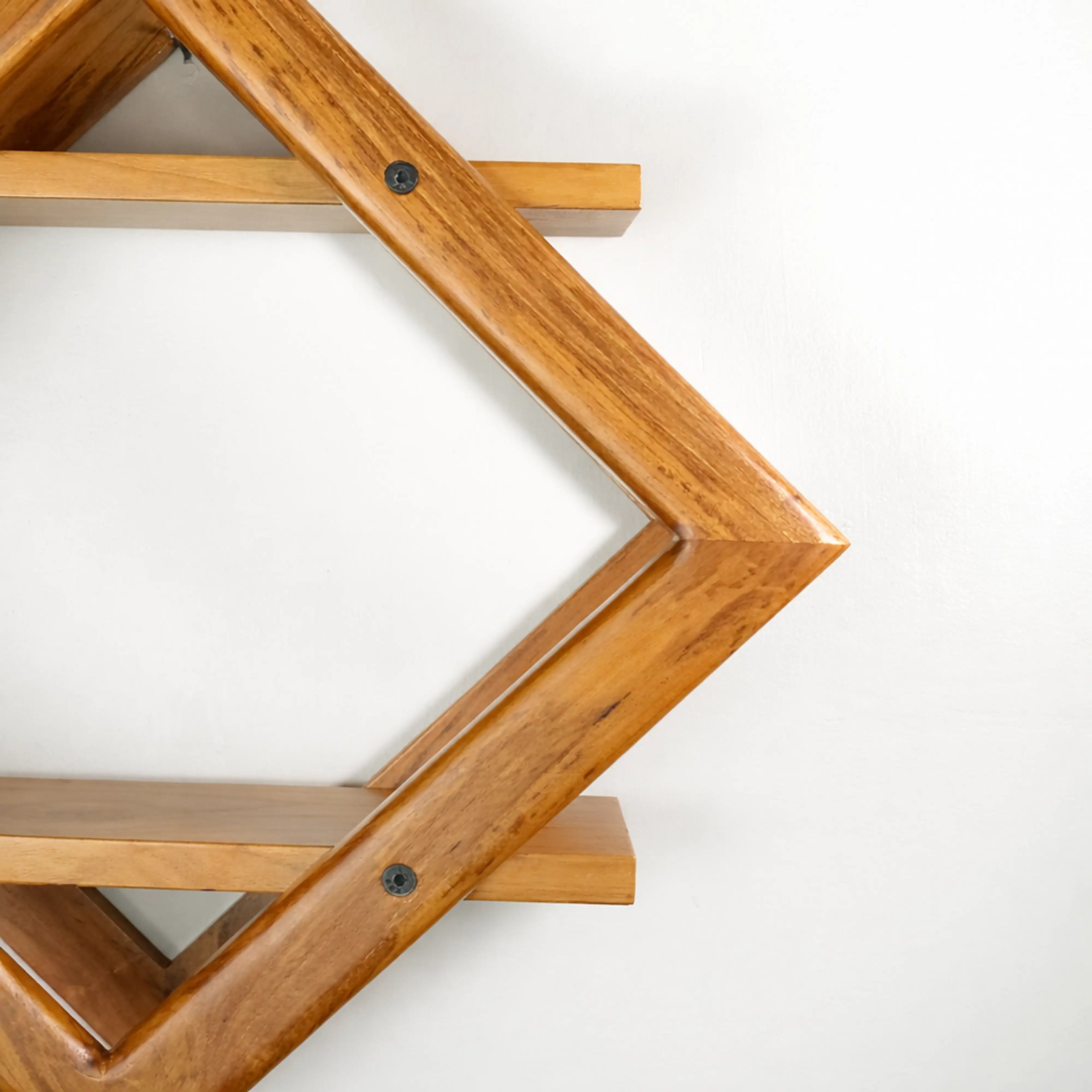 Teak Wood Wall Decoration Shelf