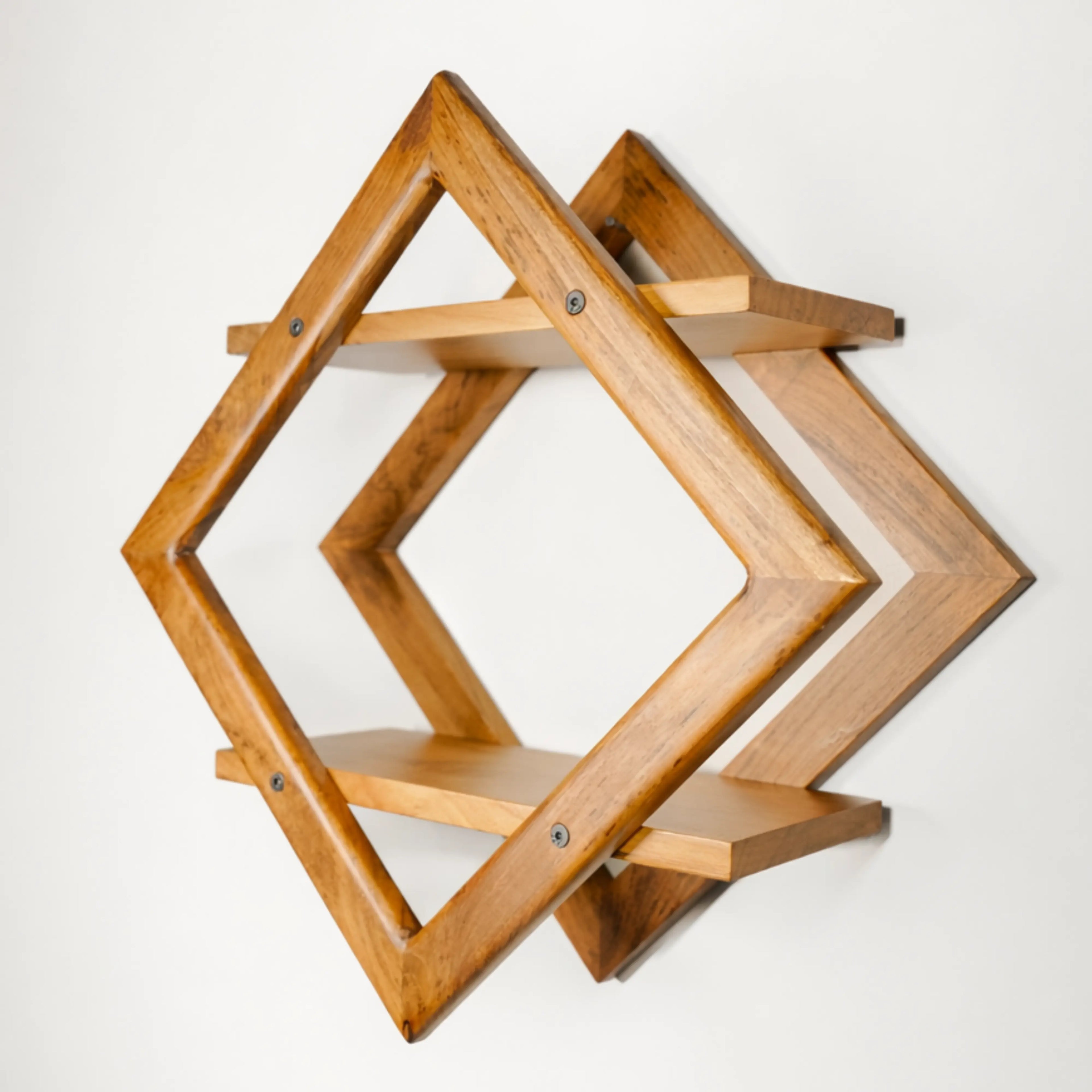 Teak Wood Wall Decoration Shelf