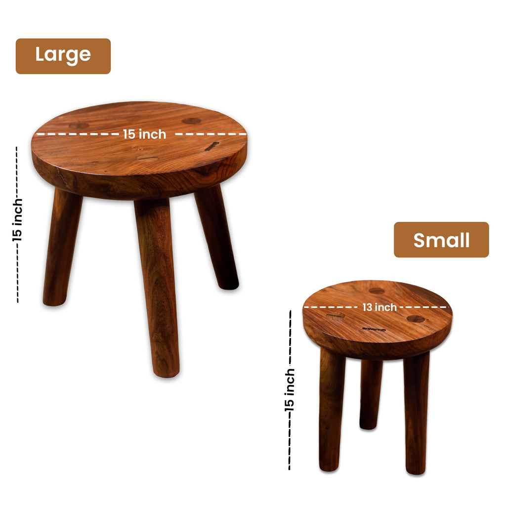 Uttarakhand Sheesham Wood Stool