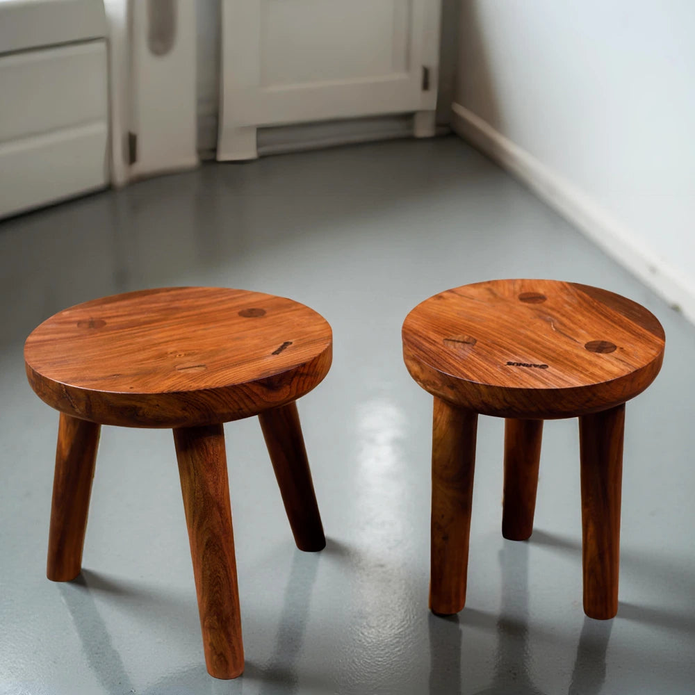 Uttarakhand Sheesham Wood Stool