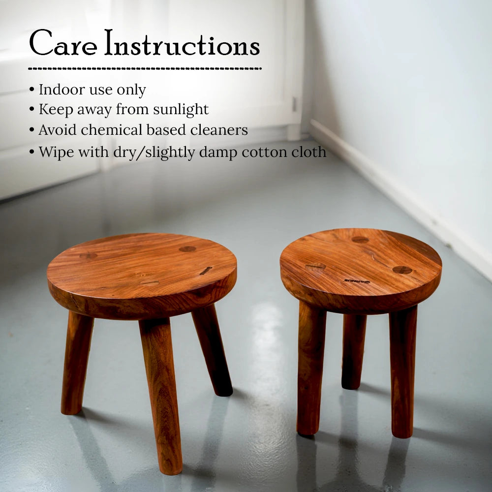 Uttarakhand Sheesham Wood Stool