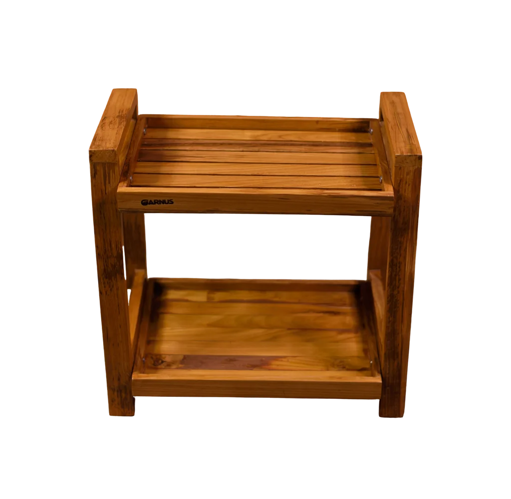 Versatile Teak Wood Shelf Organizer