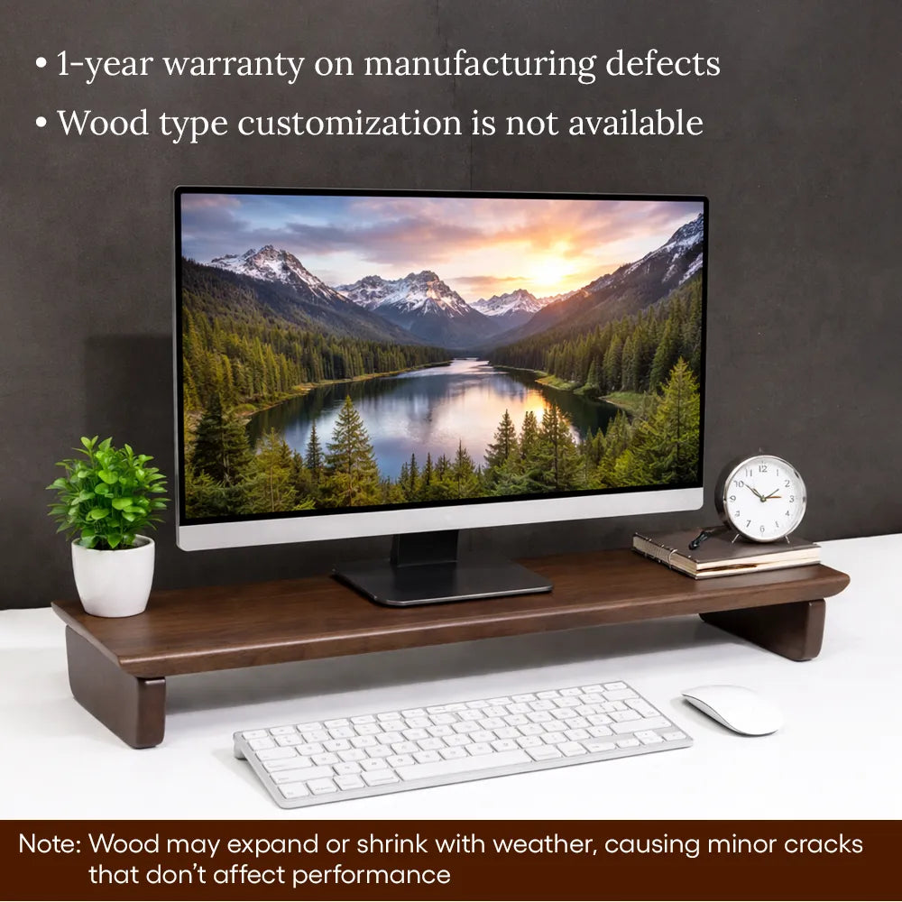 Wooden Monitor Riser Stand