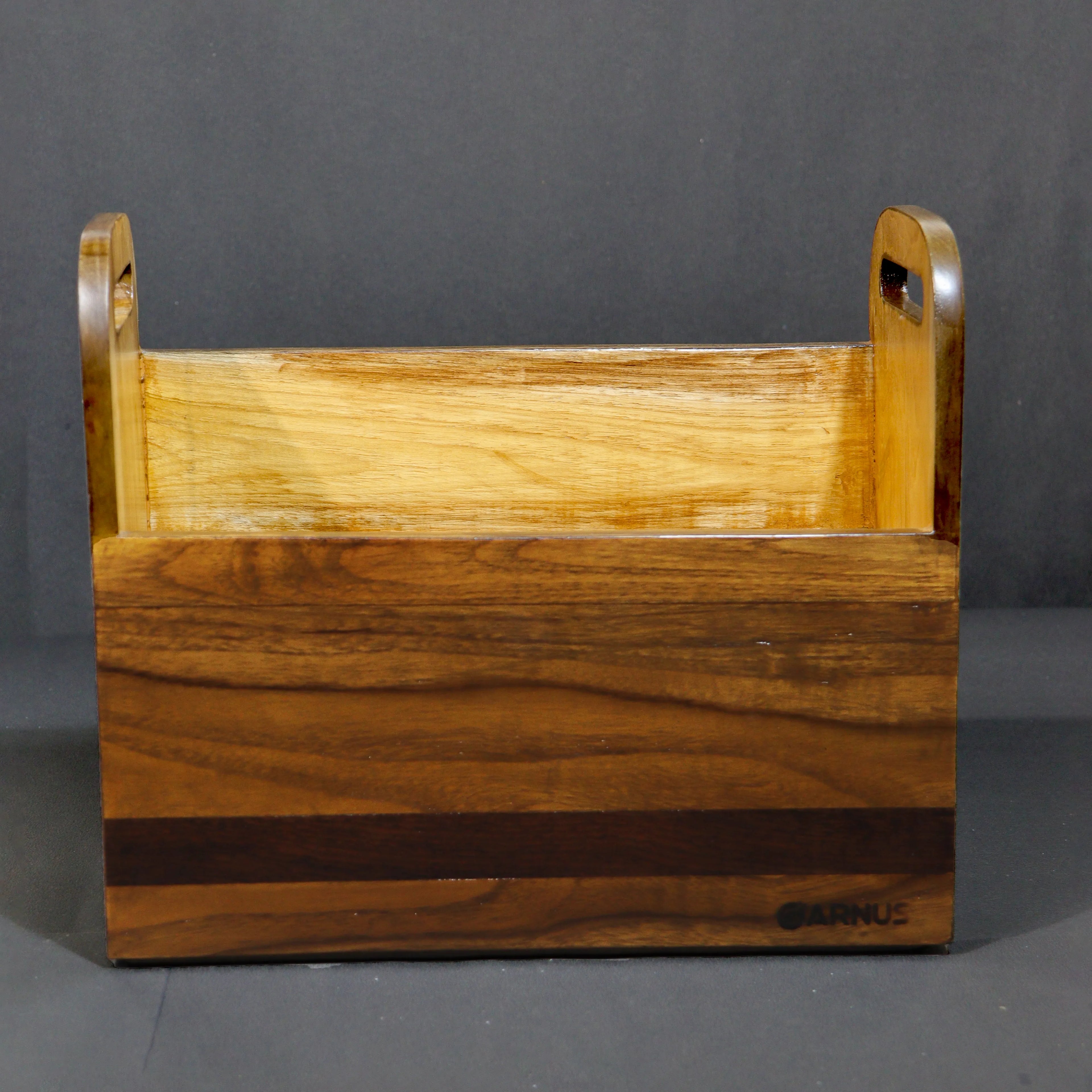 Wooden Magazine Holder Rack