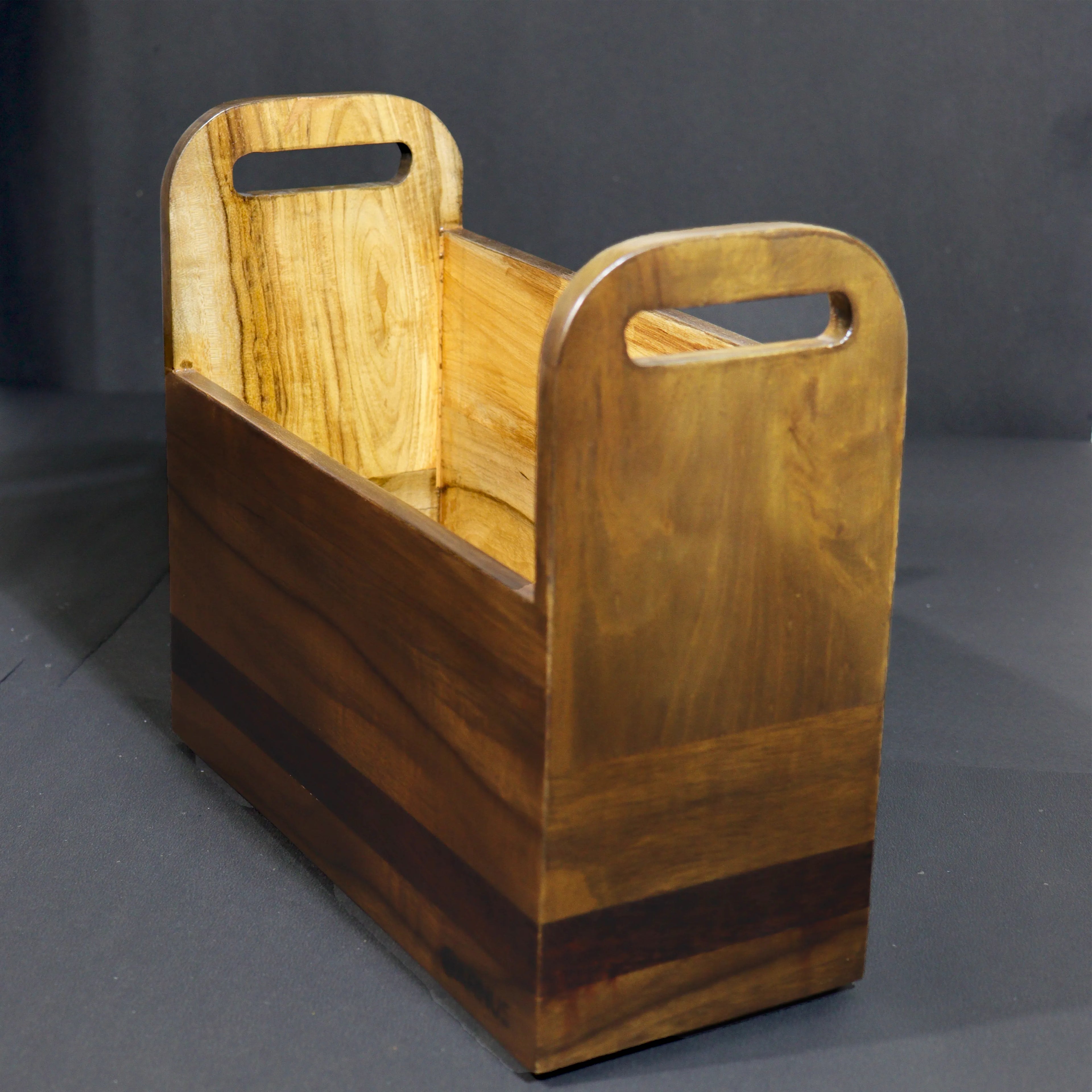 Wooden Magazine Holder Rack