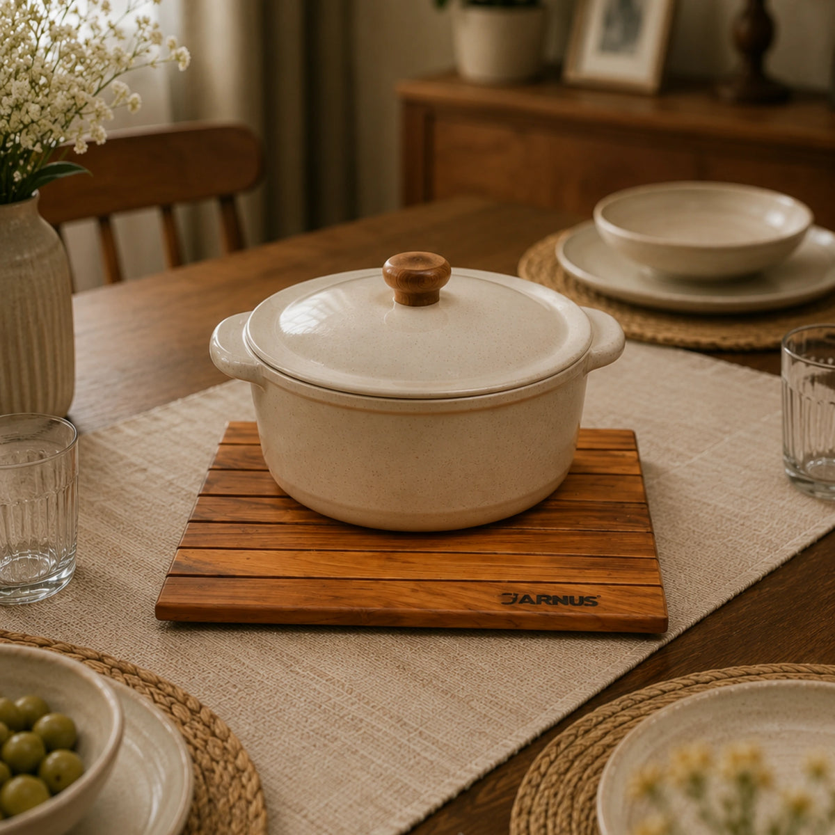 Wooden Teak Wood Trivet