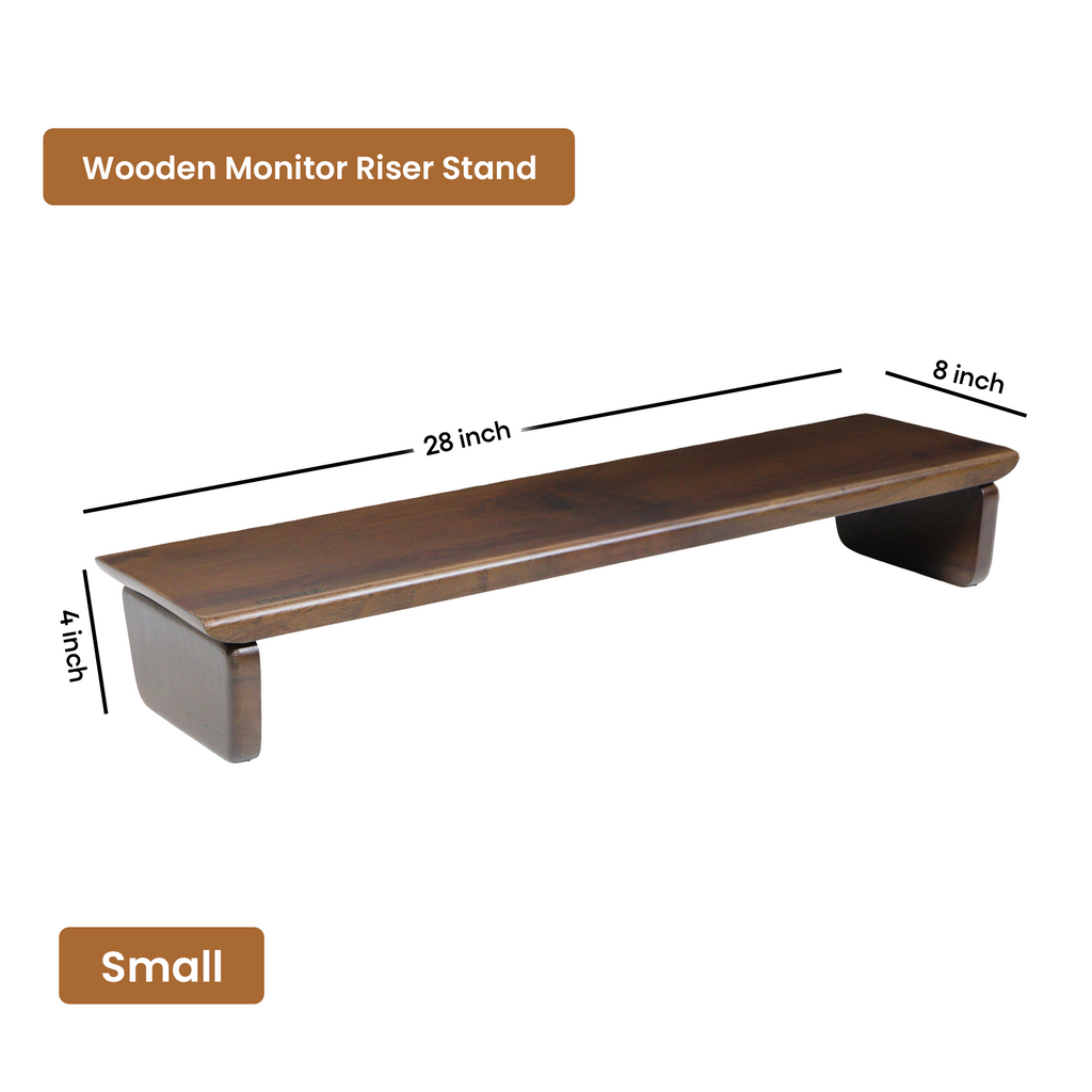 Wooden Monitor Riser Stand