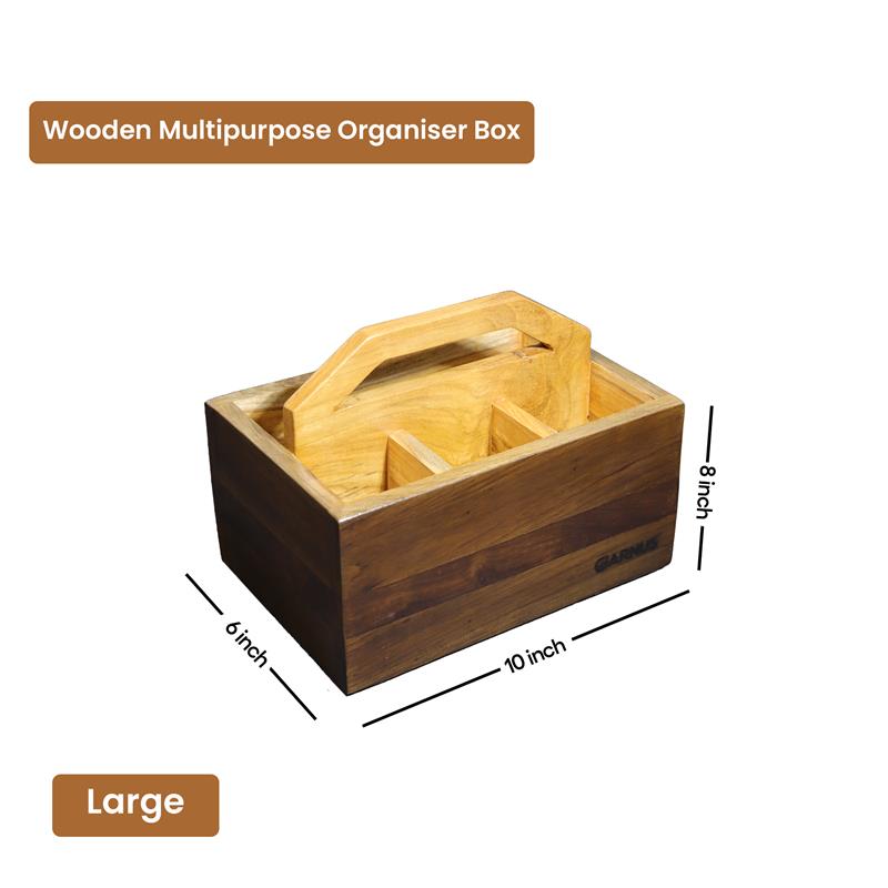 Wooden Multipurpose Organiser Box