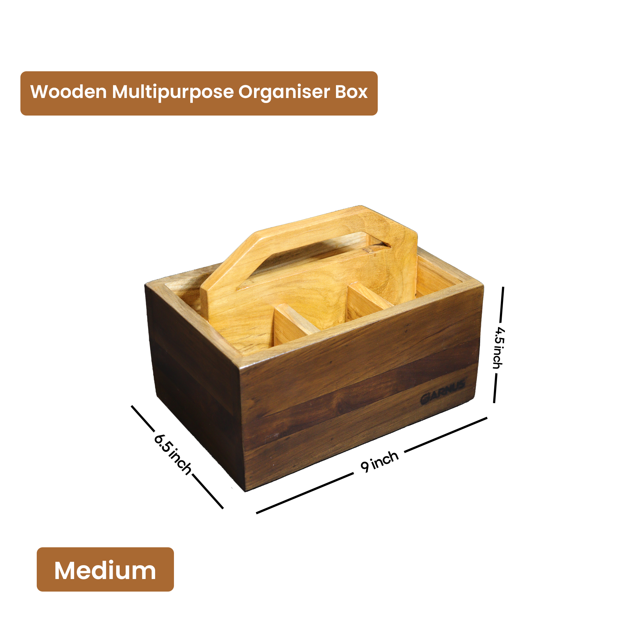 Wooden Multipurpose Organiser Box