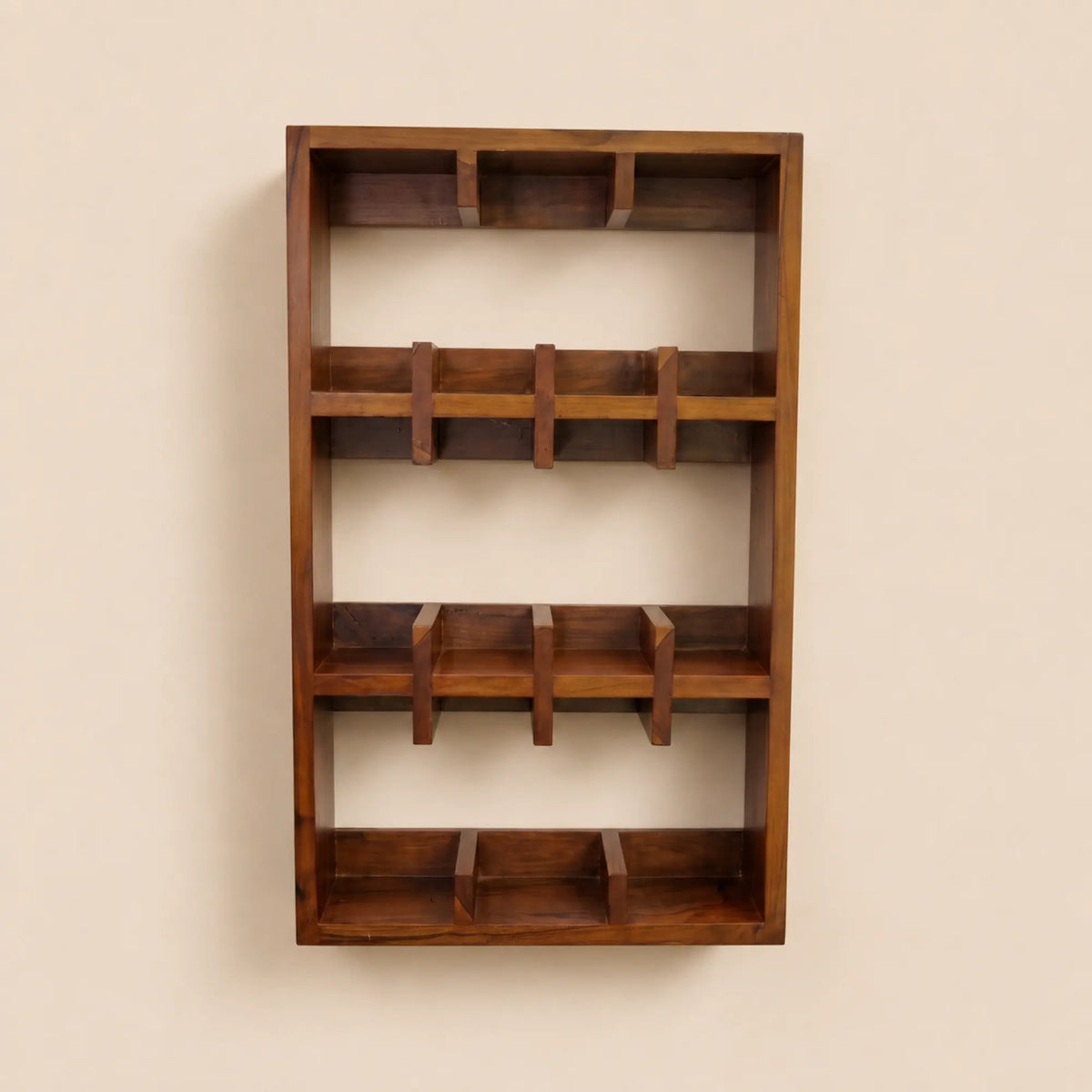 Wooden Wall-Mounted Cup Holder