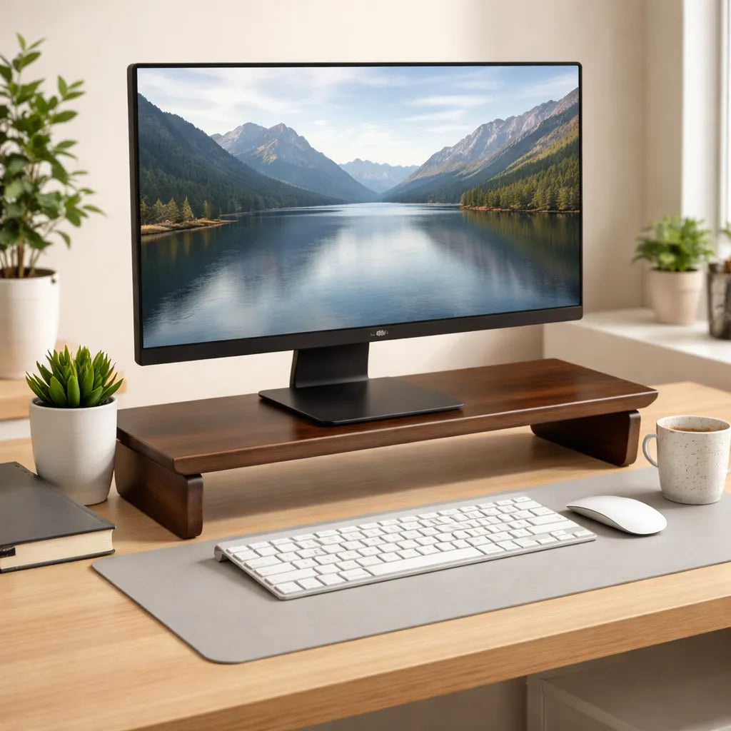 Wooden Monitor Riser Stand