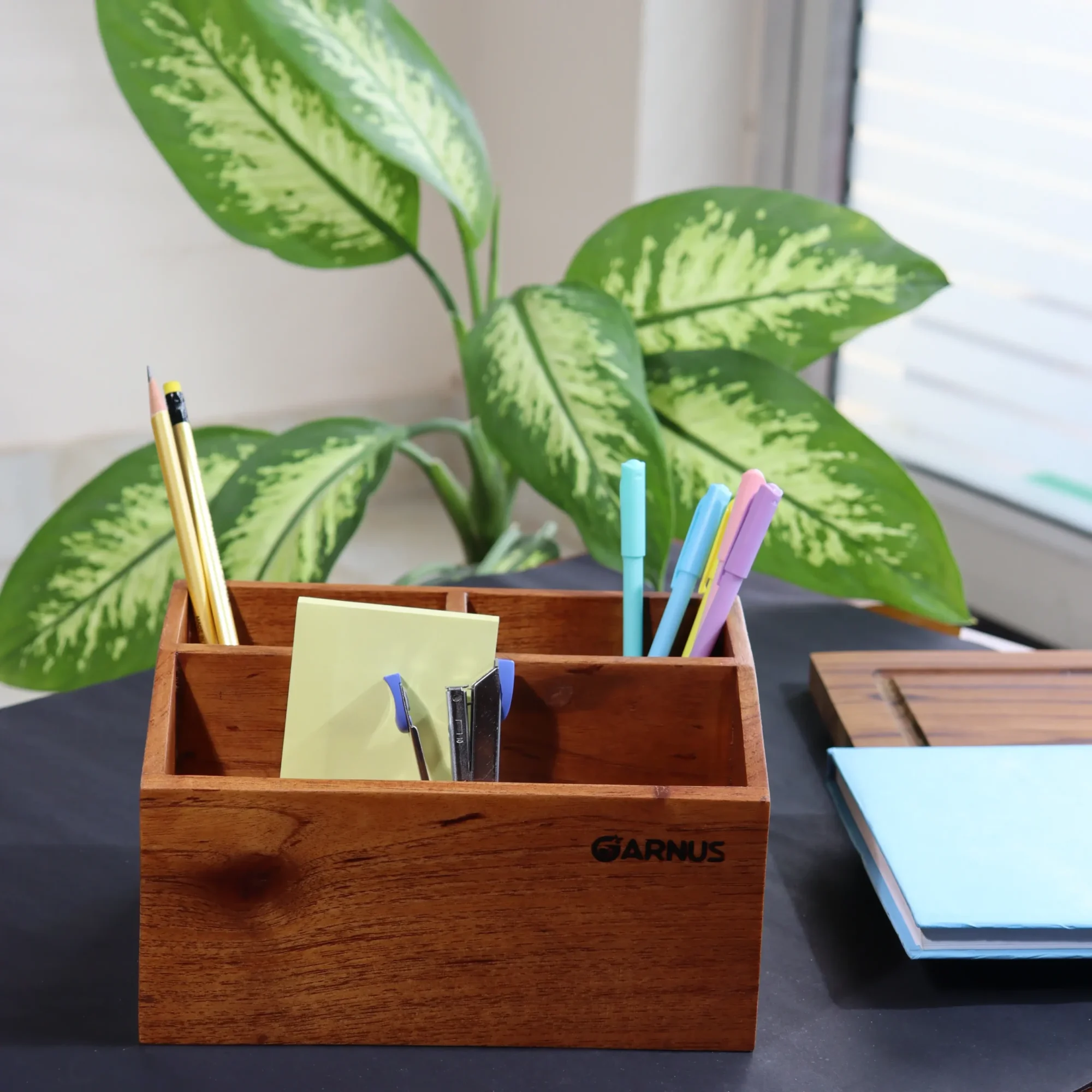Mahogany Desk Organizer Slant - Image2